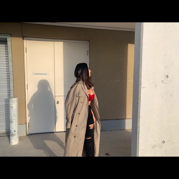 PLT Maxi Trench Coat with Belt - Picture 2 of 4